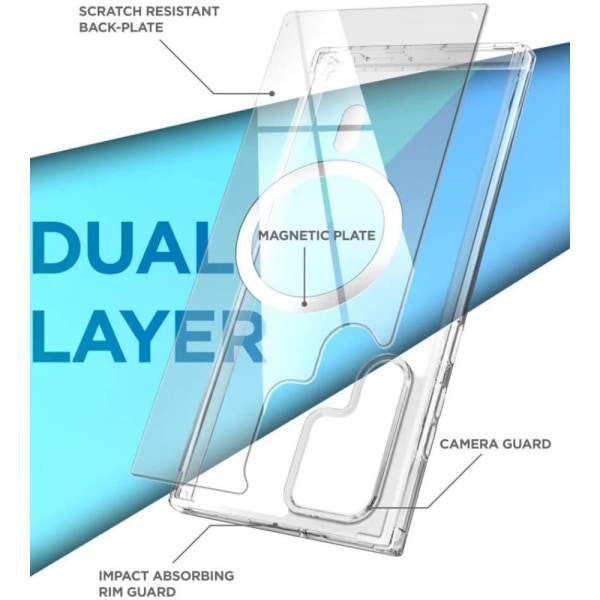 BOOM Magsafe Skal Samsung Galaxy S22 Ultra - Transparent