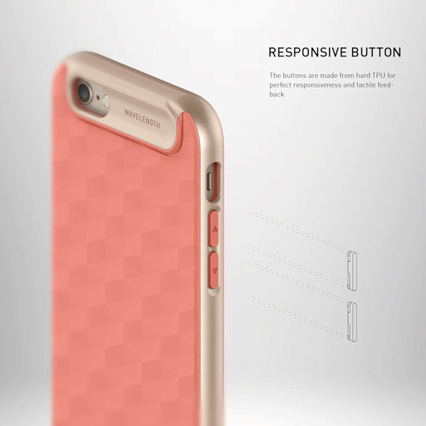 Caseology Parallax Series BaksideSkal till Apple iPhone 6 (S) - Rosa Rosa