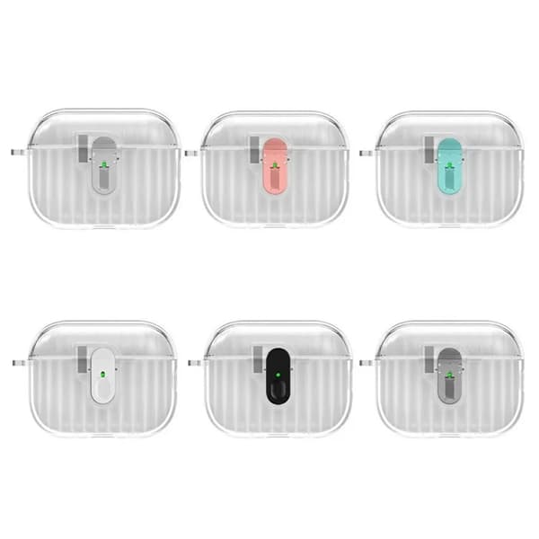 Mobilskal till AirPods Pro 3 Shell Texture - Rosa Transparent
