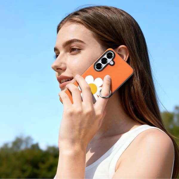 DUX DUCIS Mobilskal till Galaxy S26 Plus Ringhållare/Handledsrem Luvy Series Orange