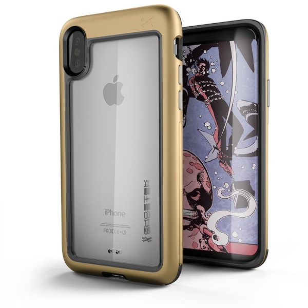 Ghostek Atmoic Slim suojakuori Apple iPhone XS / X -puhelimelle - kulta
