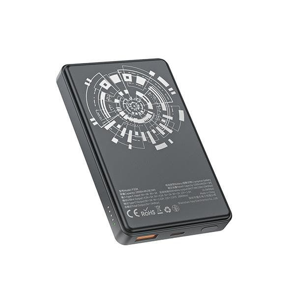 Awei Magsafe Strømbank 10000mAh 22.5W - Sort Black