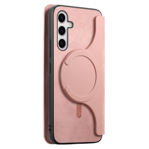 CASENEO Samsung Galaxy S25 Plånboksfodral Konstläder - Rosa