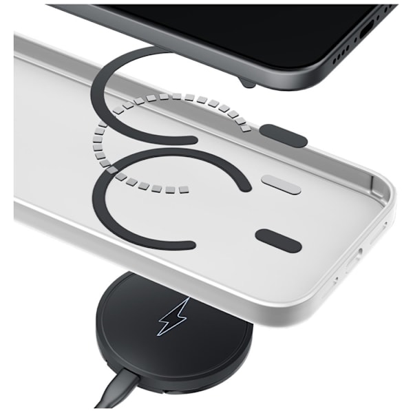 3MK Mobilskal För iPhone 17 Pro Max Magsafe Smoke - Vit Vit