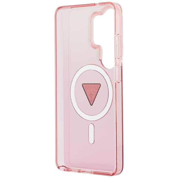 Guess Mobilskal För Galaxy S26 Ultra MagSafe IML Gradient Triangle - Rosa Rosa