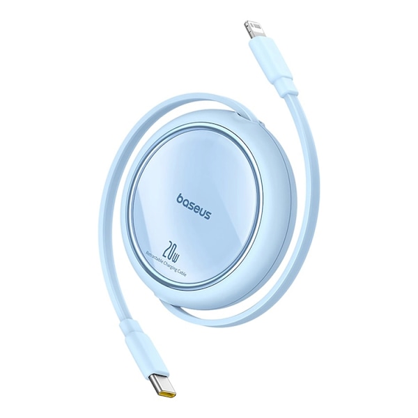 Baseus USB-C Till Lightning 20W 1m Kabel Free2Pull Blå
