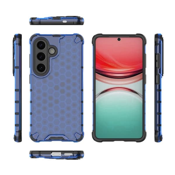 Samsung Galaxy S26/S26 Pro Skal Plast Honeycomb Form - Blå