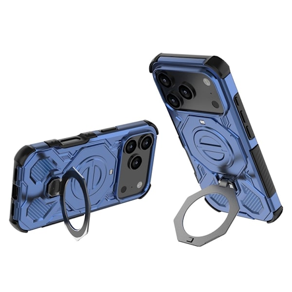 Mobilskal till iPhone 17 Pro Rotating Kickstand - Mörkblå Blå