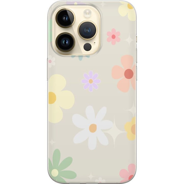 Mobilskal till Apple iPhone 14 Pro med fejdande blommor