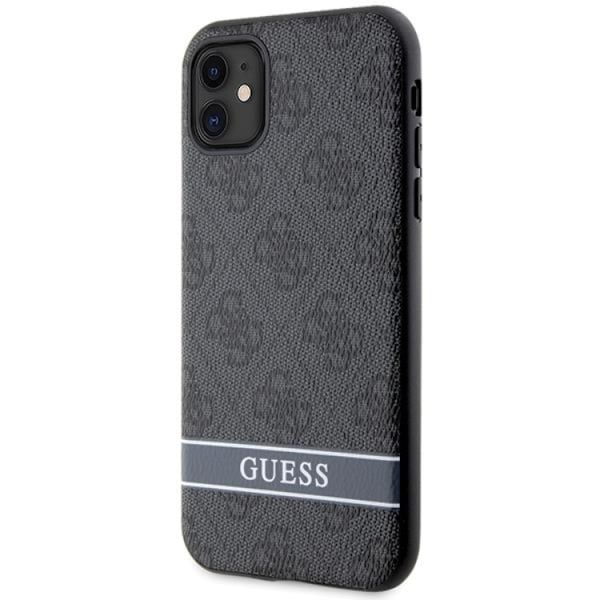 Guess iPhone 11/XR Mobilskal Stripe - Grå