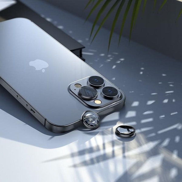 Hofi Kameralinsskydd i Härdat Glas iPhone 13 Pro/13 Pro Max Svart