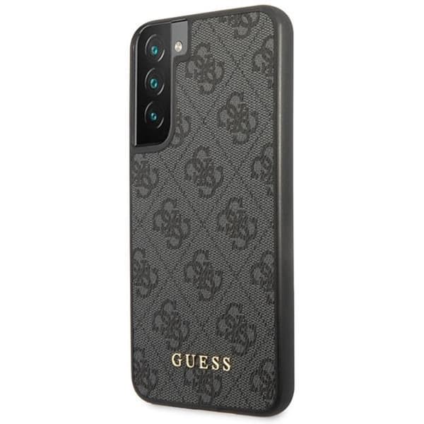 Guess Galaxy S23 Skal 4G Metal Gold Logo - Harmaa Grå