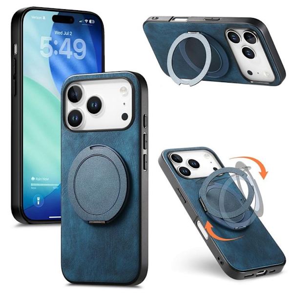 Mobilskal till iPhone 17 Pro Rotating Kickstand - Blå Blå