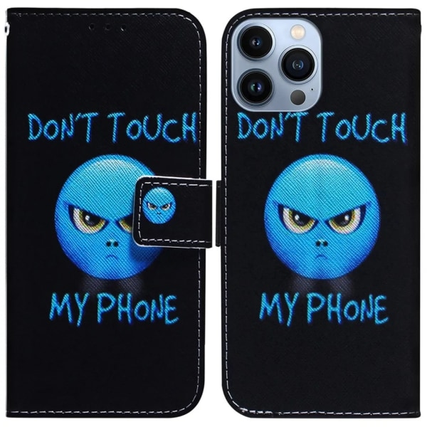iPhone 15 Pro -lompakkokotelo tulosteella – älä koske puhelimeeni