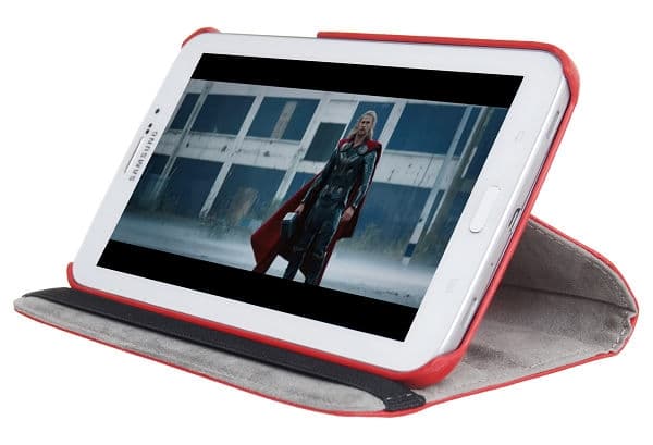 Roterende rustningsetui til Samsung Galaxy Tab 3 7.0 P3200 - (Rød) Red
