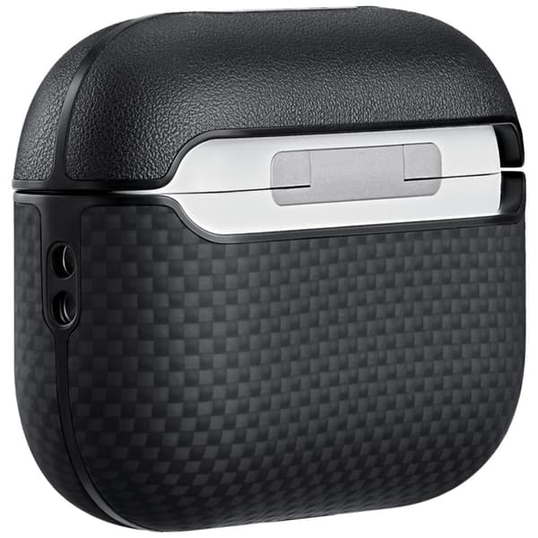 PITAKA Taske Til AirPods Pro 3 Aramid Fiber - Sort/Grå Svart