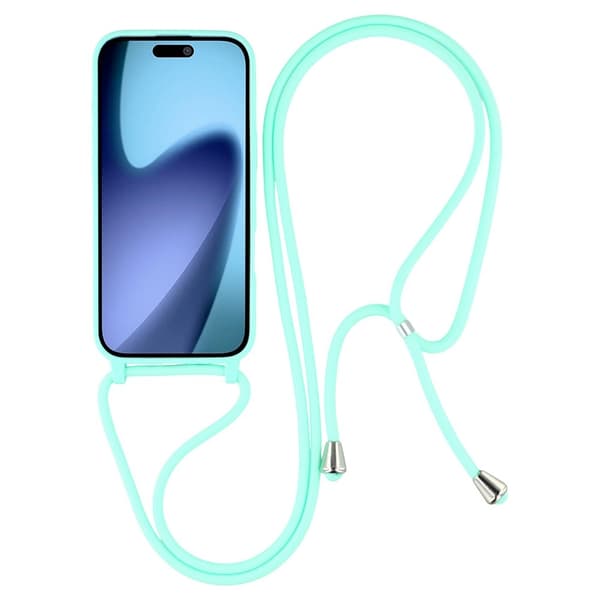 Mobilskal till iPhone Air TPU Shockproof med Lanyard - Mintgrön Grön