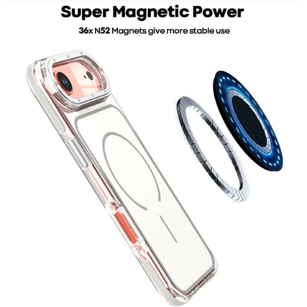 Mobilskal till iPhone Air MagSafe Dual Färg Shockproof - Vit Vit