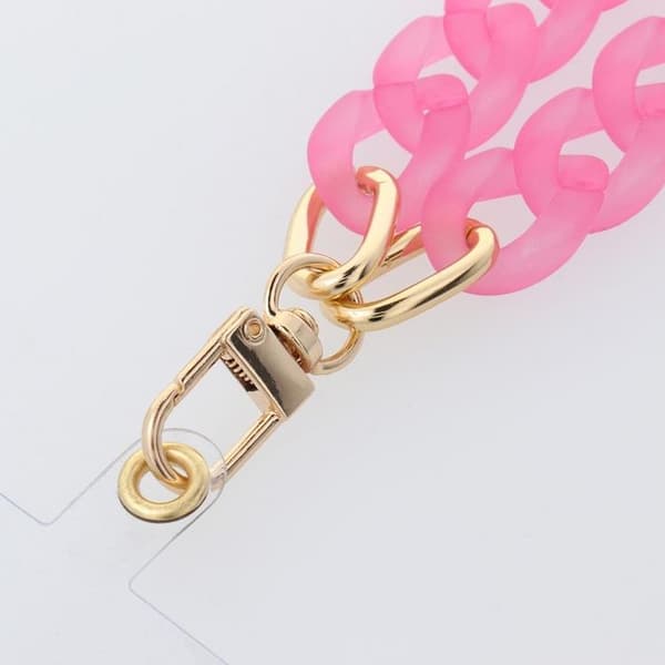 PANAMA Lång Mobilrem Lanyard 80cm (40cm i öglan) - Rosa Rosa