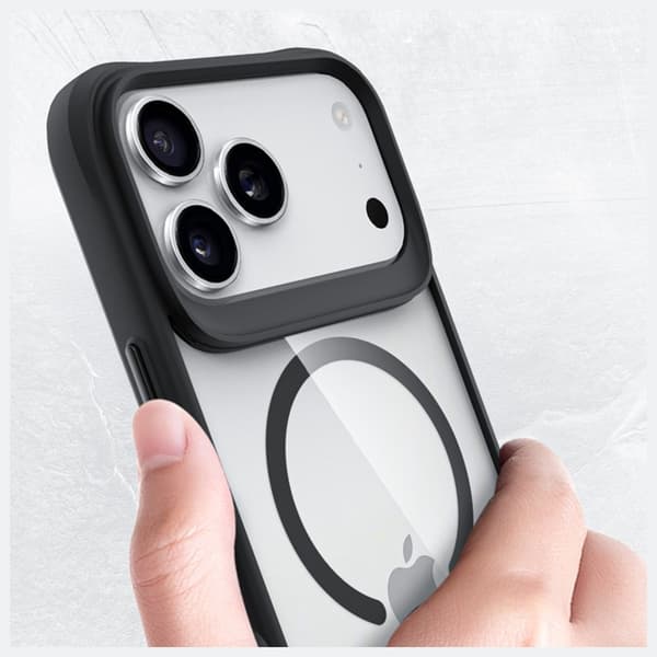 3MK Mobilskal till iPhone 17 Pro Max MagSafe Satin Armor - Transparent Transparent