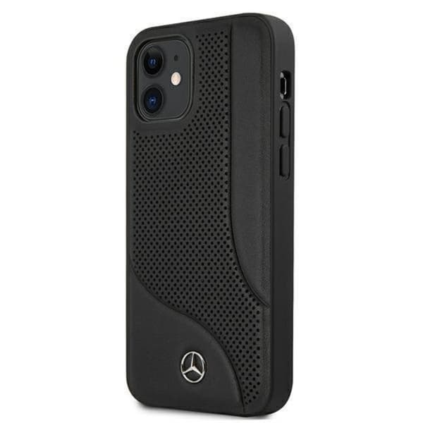 Mercedes iPhone 12 Mini -nahkakotelo - Musta Black