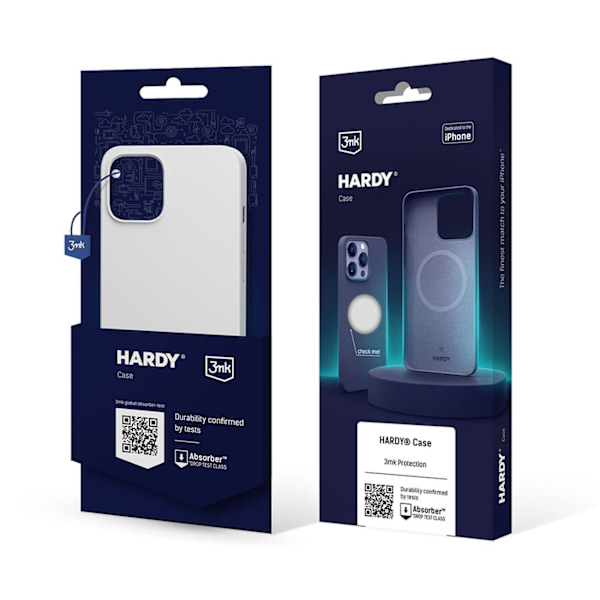 3mk iPhone 14 Plus Mobilskal Magsafe Hardy - Vit