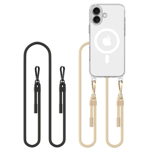 Tech-Protect iPhone 16 Mobilhalsband Skal Magsafe Flexair Svart