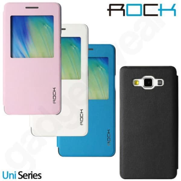 Rock Uni Series View Cover til Samsung Galaxy A7 - Blå Blue