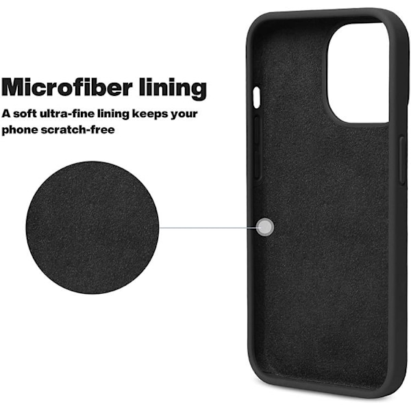 Liquid Silicone Skal iPhone 13 Pro - Mörk Blå Blå