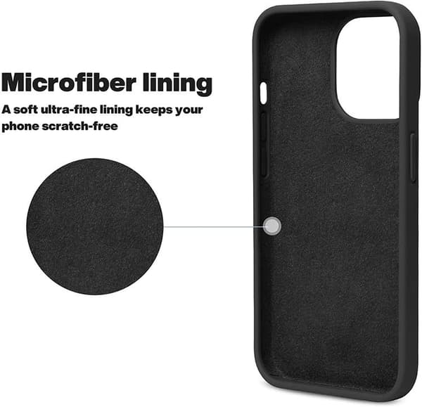 Nestemäinen silikoni iPhone 13 Pro - Tummansininen Blue