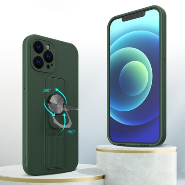 Ring Silicone Finger Grip Skal Galaxy A32 - Svart Svart