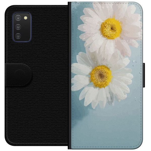 Plånboksfodral till Samsung Galaxy A03s med Sommarblommor