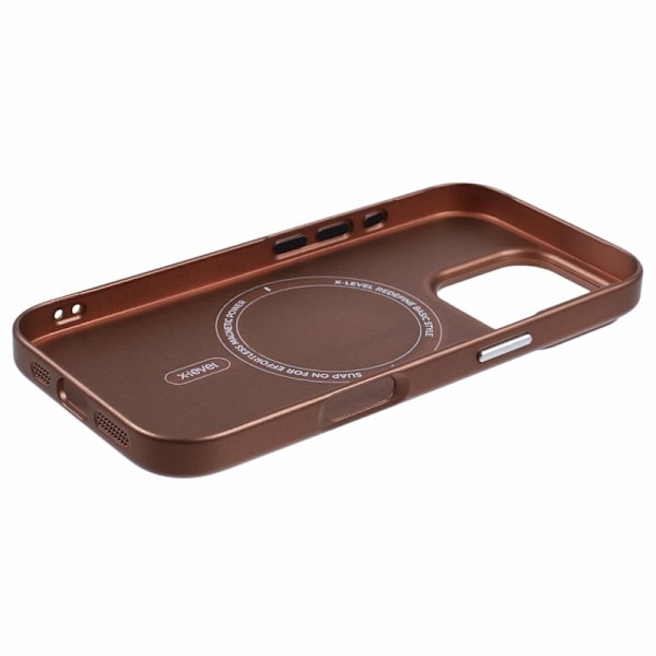 X-LEVEL Mobilskal till iPhone 16 Pro Magnetiskt Hård PC Guld