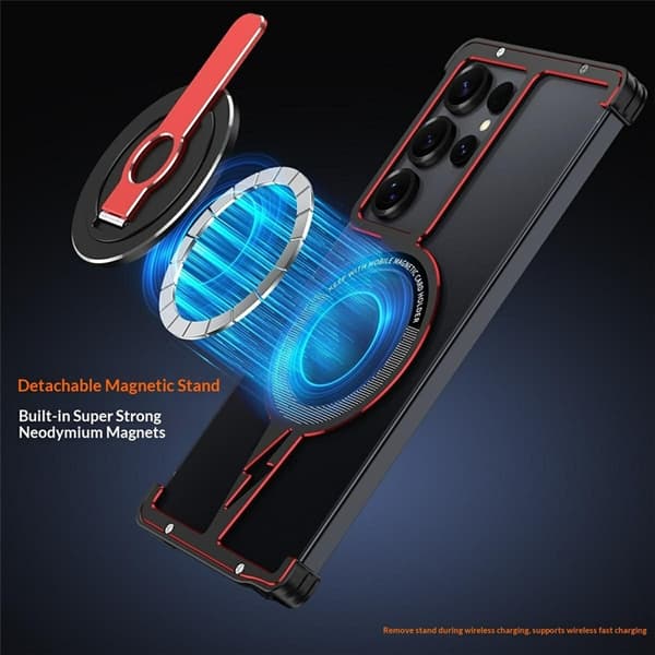 Mobilskal till Galaxy S25 Ultra Aluminium Alloy Ramlös Silver
