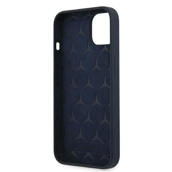 Mercedes Silicone Line Cover iPhone 13 Mini - Navy Blå