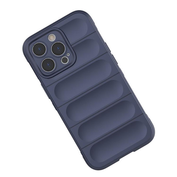 iPhone 13 Pro Skal Magic Shield Flexible Armored - Tummansininen Blå