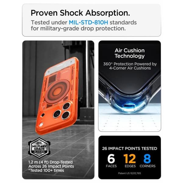 Spigen Mobilskal För iPhone 18 Pro/17 Pro Magsafe Ultra Hybrid C-One