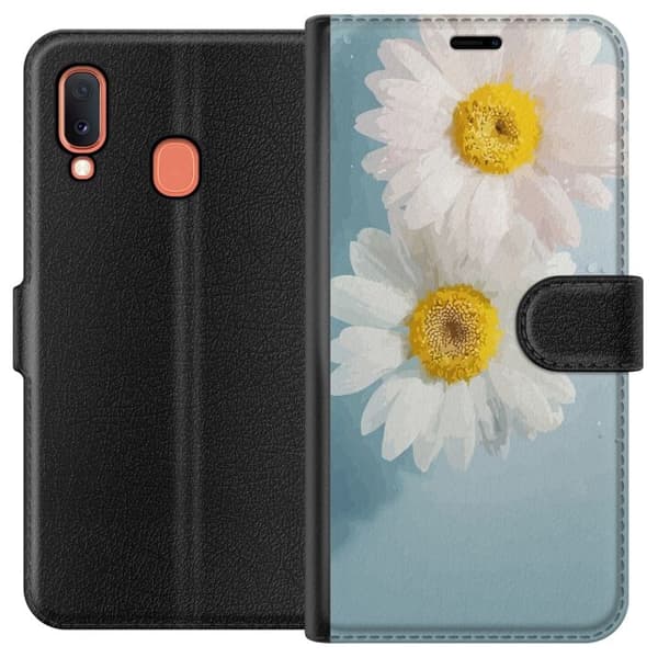 Pungcover til Samsung Galaxy A20e med Sommerblomster