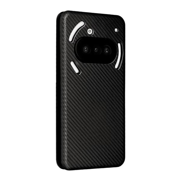 Nothing Phone (3a) Plånboksfodral Konstläder Carbon Fiber Texture