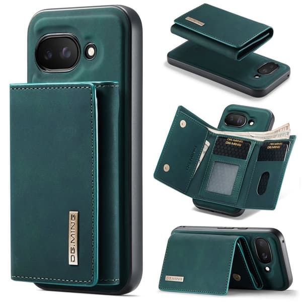 DG.MING M1 Series Mobilskal till Google Pixel 9a Kickstand PU Grön