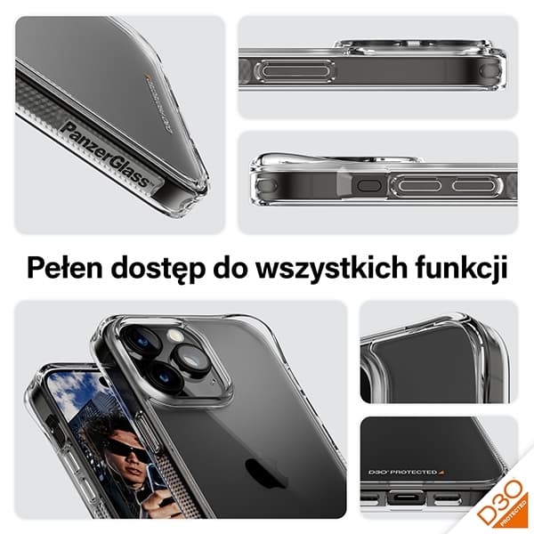 PanzerGlass Mobilskal till iPhone 15 Pro Max D3O Military Shield