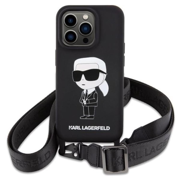 Karl Lagerfeld iPhone 15 Pro Max Mobile Case Crossbody Silicone
