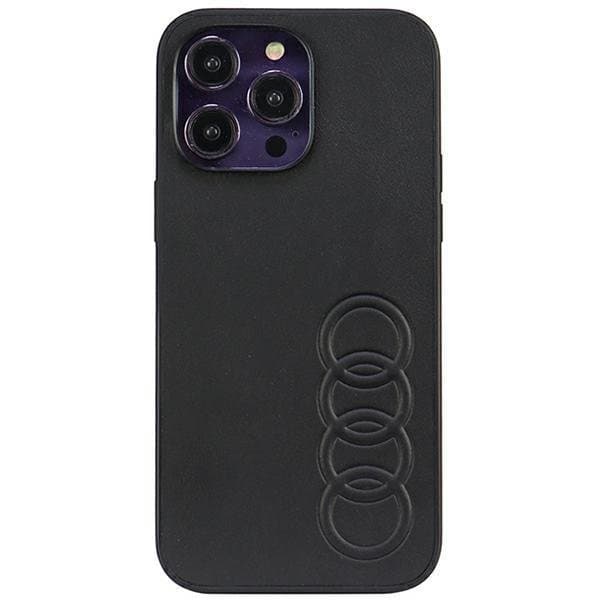 Audi Mobilskal till iPhone 14 Pro Synthetic Läder - Svart Svart
