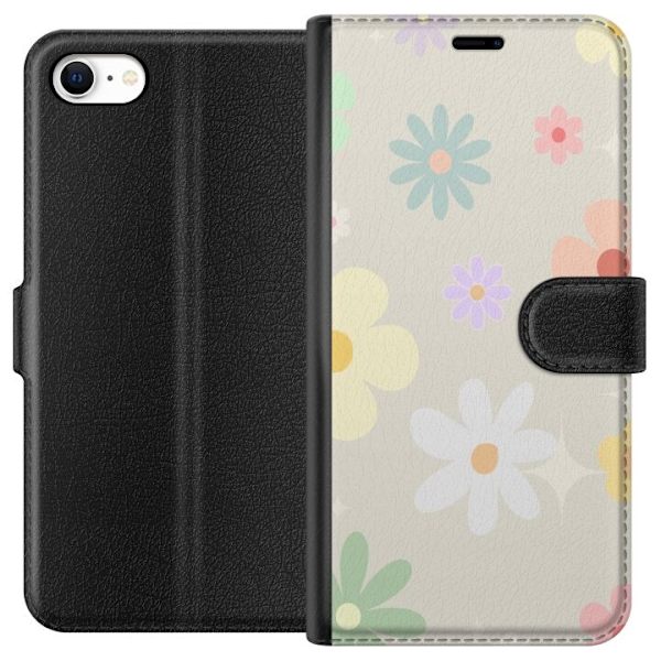 Plånboksfodral till Apple iPhone 6 med fejdande blommor