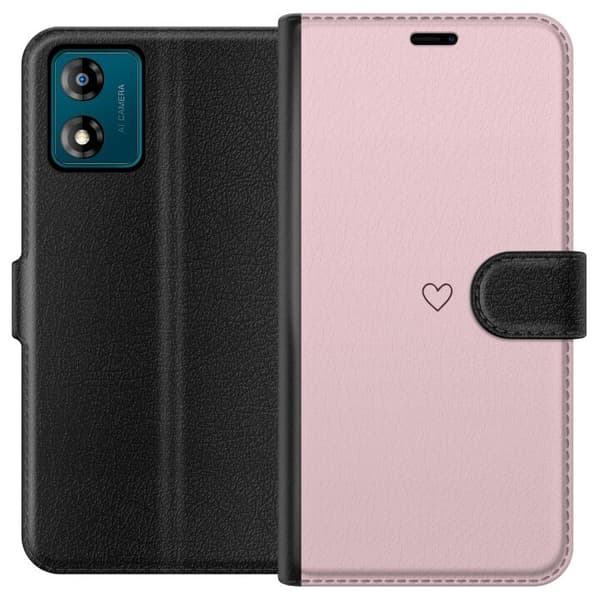 Plånboksfodral till Motorola Moto E13 med Litet Hjärta
