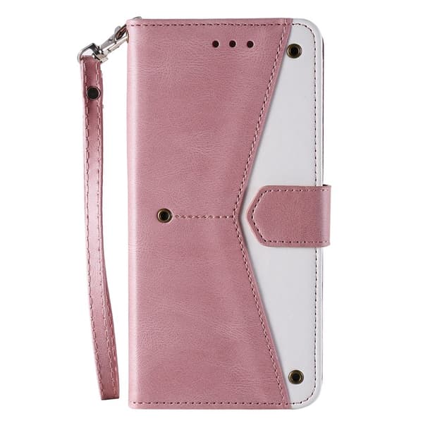 Plånboksfodral för Samsung Galaxy S26 Konstläder med handledsrem - Roséguld
