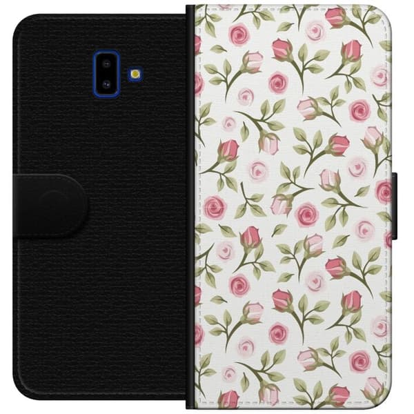Plånboksfodral till Samsung Galaxy J6+ med Blommigt
