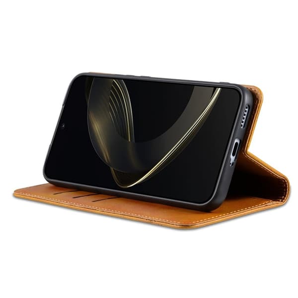 AZNS Xiaomi 14T Plånboksfodral i Konstläder - Brun Konstläder Textur