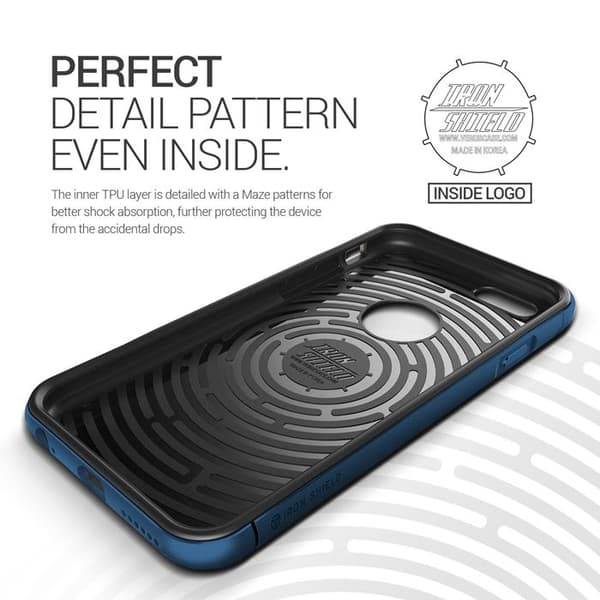 Verus Iron Shield Aluminium Metalrammeetui til Apple iPhone 6 (S) Plus (Blå) Blue