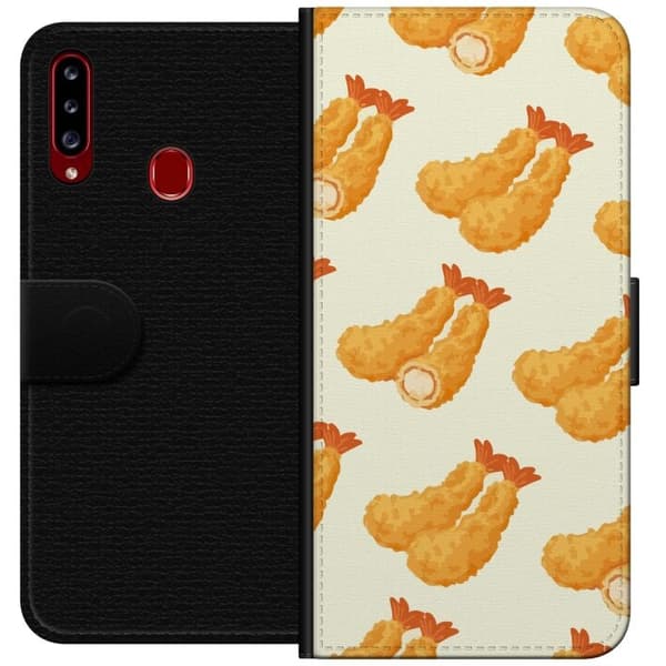 Plånboksfodral till Samsung Galaxy A20s med Räkor